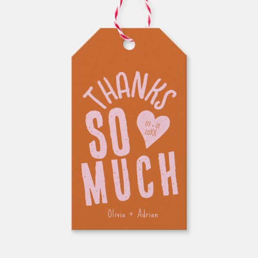 Funky Bold Font ギフトタグ (正面)