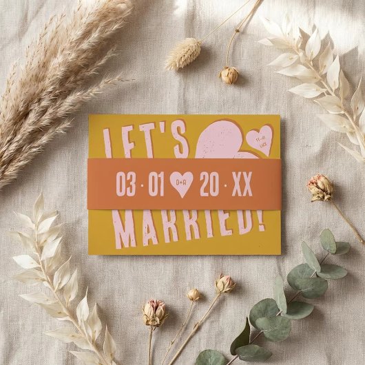 Funky Bold Font 招待状ベリーバンド