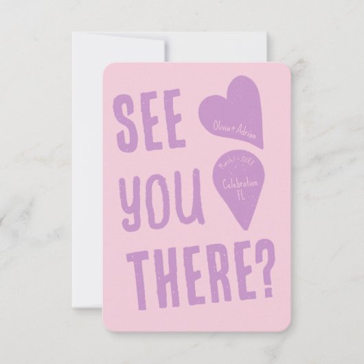 Funky Bold Font 招待状 (正面)