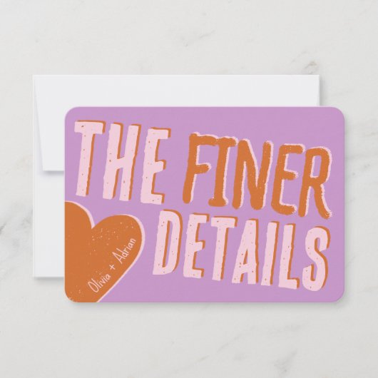 Funky Bold Font 招待状 (正面)