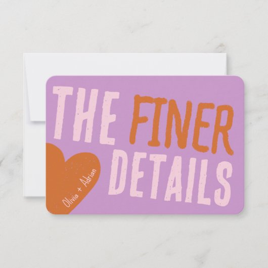 Funky Bold Font 招待状 (正面)