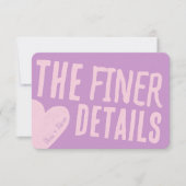 Funky Bold Font 招待状 (正面)