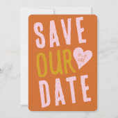 Funky Bold Font 招待状 (正面)