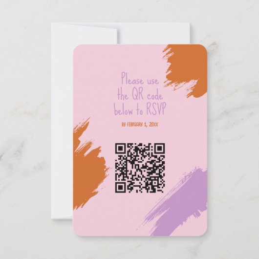 Funky Bold Font 招待状 (裏面)