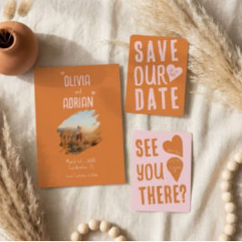 Funky Bold Font 招待状