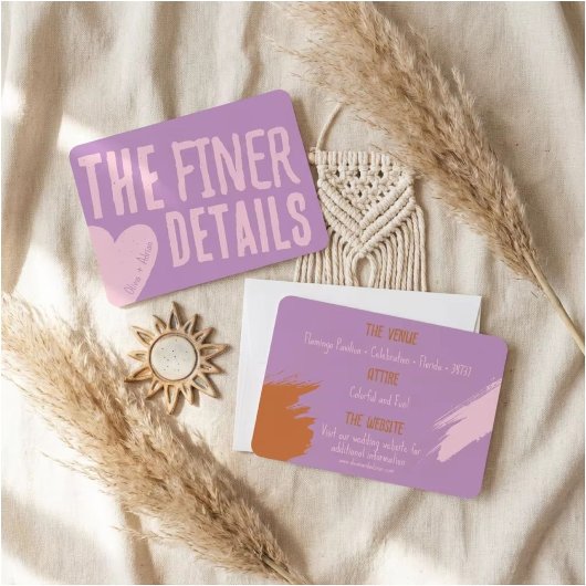 Funky Bold Font 招待状