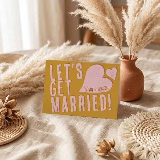 Funky Bold Font 招待状