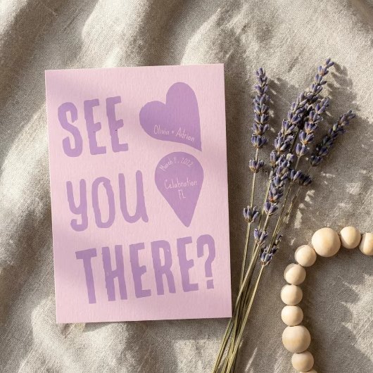 Funky Bold Font 招待状