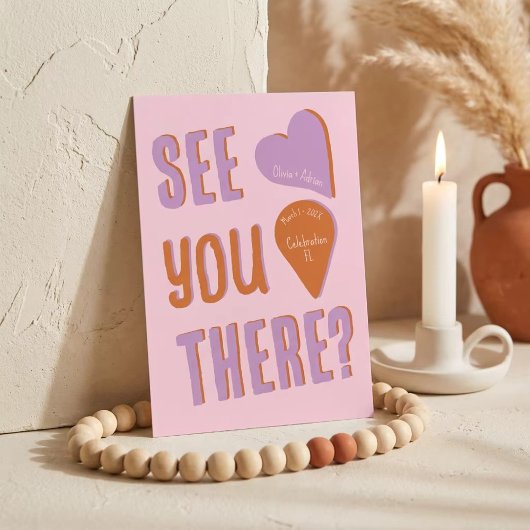 Funky Bold Font 招待状