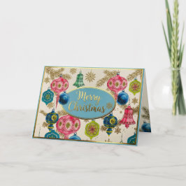 Funky Bright Retro Christmas  シーズンカード