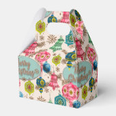 Funky Bright Retro Christmas フェイバーボックス (裏面サイド)