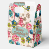 Funky Bright Retro Christmas フェイバーボックス (オープン)