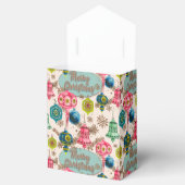 Funky Bright Retro Christmas フェイバーボックス (オープン)