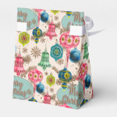 Funky Bright Retro Christmas フェイバーボックス (裏面サイド)