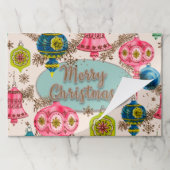 Funky Bright Retro Christmas ペーパーパッド (折り畳み)