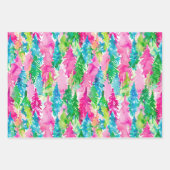 Funky Brights Christmas Tree  ラッピングペーパーシート (正面)