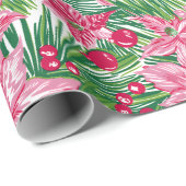 Funky Christmas Foliage Patterned  ラッピングペーパー (ロールコーナー)