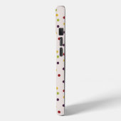Funky Colorful Dots Pattern Monogram Case-Mate iPhoneケース (裏面 / 左)