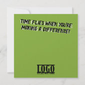 Funky cool employee anniversary recognition card 招待状 (裏面)