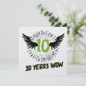 Funky cool employee anniversary recognition card 招待状 (スタンド正面)