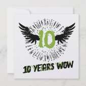 Funky cool employee anniversary recognition card 招待状 (正面)