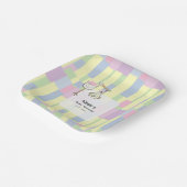Funky Cubism Handwritten StarkDelivery Baby Shower ペーパープレート (傾斜あり)