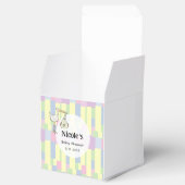 Funky Cubism Stork Delivery Baby Shower フェイバーボックス (オープン)