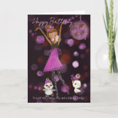 Funky Disco Girl Birthday "Egg-straordinary"  シーズンカード (正面)