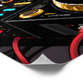 Funky DJ Pop Art ポスター (角)