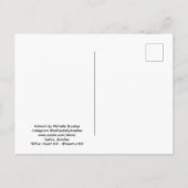 Funky Flowers Postcard ポストカード (裏面)