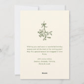 Funky Hand Drawn Scribble Retro Christmas シーズンカード (裏面)