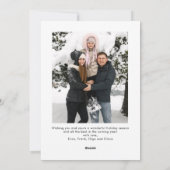 Funky Hand Drawn Scribble Retro Christmas Photo シーズンカード (裏面)