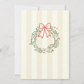 Funky Hand Drawn Whimsical Christmas Holiday Party 招待状 (裏面)