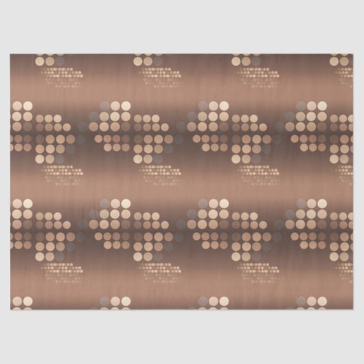 Funky Mocha Latte Bokeh Dots 薄葉紙 (正面)