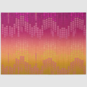 Funky Orange Pink Dots Ombre 薄葉紙 (正面)