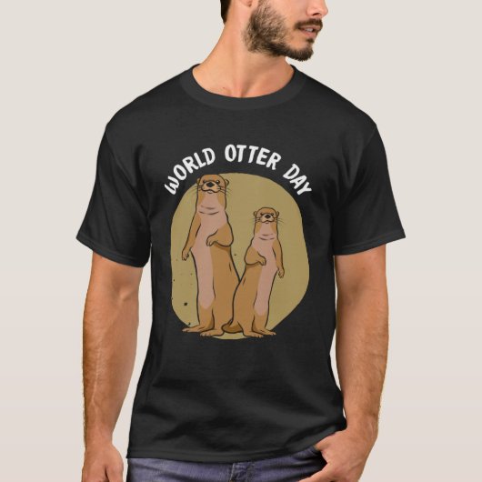 Funky Otter for sweet otter fans and otters Tシャツ (正面)