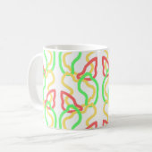 Funky pattern mug コーヒーマグカップ (正面左)