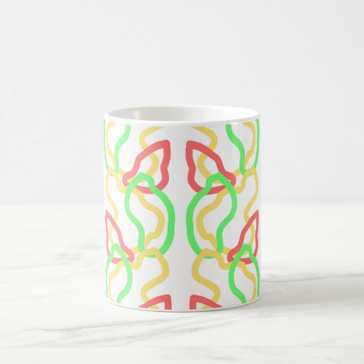 Funky pattern mug コーヒーマグカップ (中央)