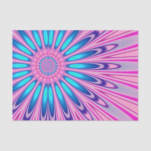 Funky Pink Blue Groovy 薄葉紙 (正面)