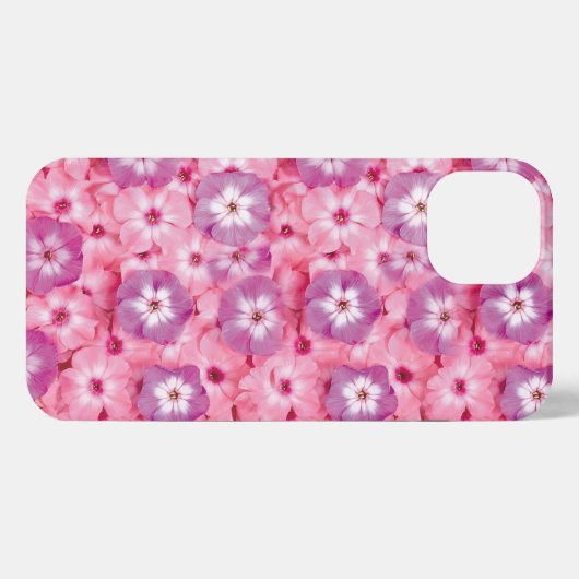 Funky Pink Flower Power  iPhoneケース (裏面横)