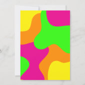 Funky Retro Bridal Shower 招待状 (裏面)