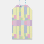 Funky Retro Cubism  Stork Delivery Baby Shower ギフトタグ (裏面)