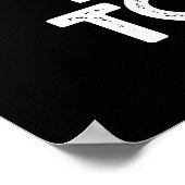 Funky Toe Jam Funny Music Pun Dark BG ポスター (角)