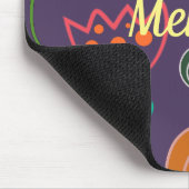 Funky Tulip Purple Pattern Personalised マウスパッド (コーナー)