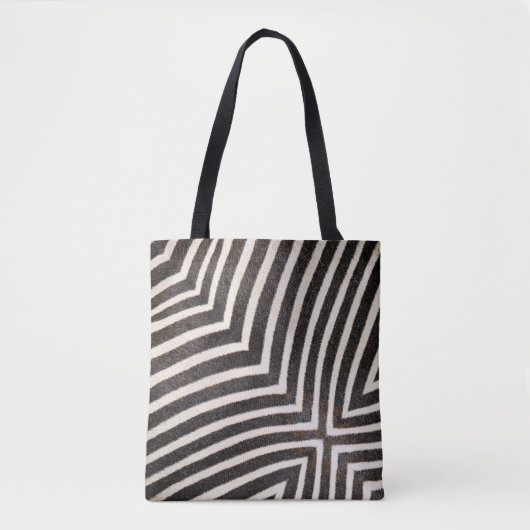 Funky Zebra Stripe Tote トートバッグ (正面)