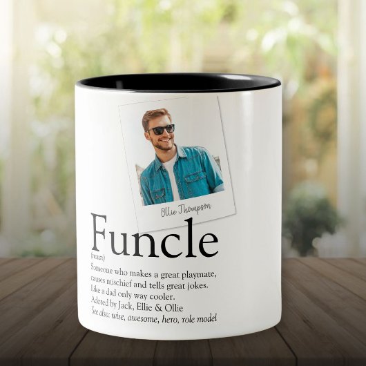 Funle Uncle定義フォト ツートーンマグカップ