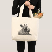 funnfrenchbulldog-guitar-items ラージトートバッグ (正面(商品))