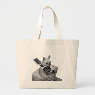 funnfrenchbulldog-guitar-items ラージトートバッグ