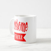 funny叔父さんMug Awesome叔父さんの叔父さん引用文のギフト コーヒーマグカップ (正面左)