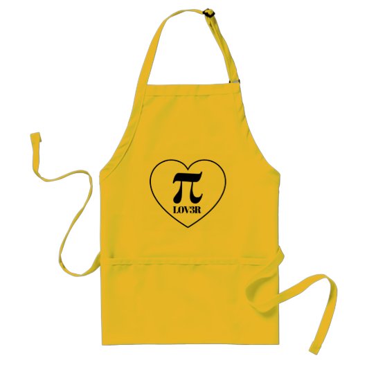 Funny π Pi Lover Math Leetspeak スタンダードエプロン (正面)